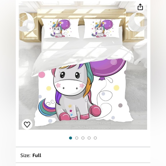 Unicorn comforter set - Picture 2 of 6